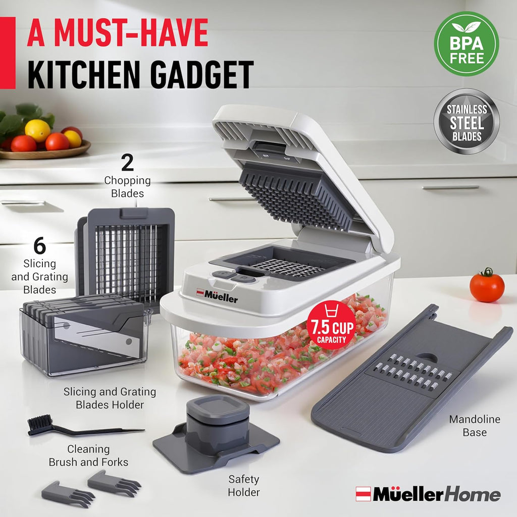 the Real Original Pro Vegetable Chopper & Mandoline Slicer, 10-In-1