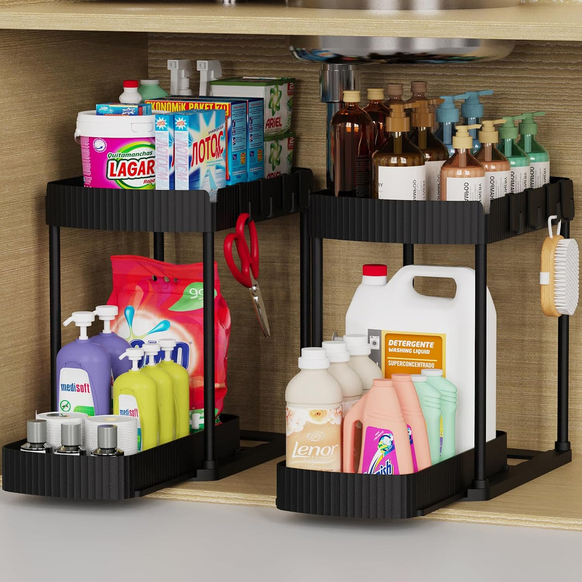 Ukeetap Pull-Out Under-Sink Organizers · Set of 2