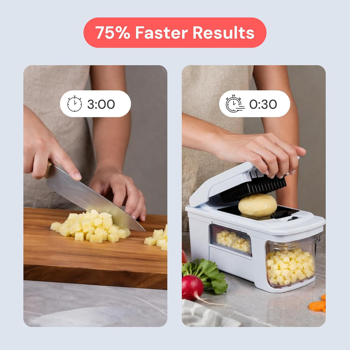 Pro XL Vegetable Chopper & Mandoline Slicer, All-In-1 Kitchen Tool
