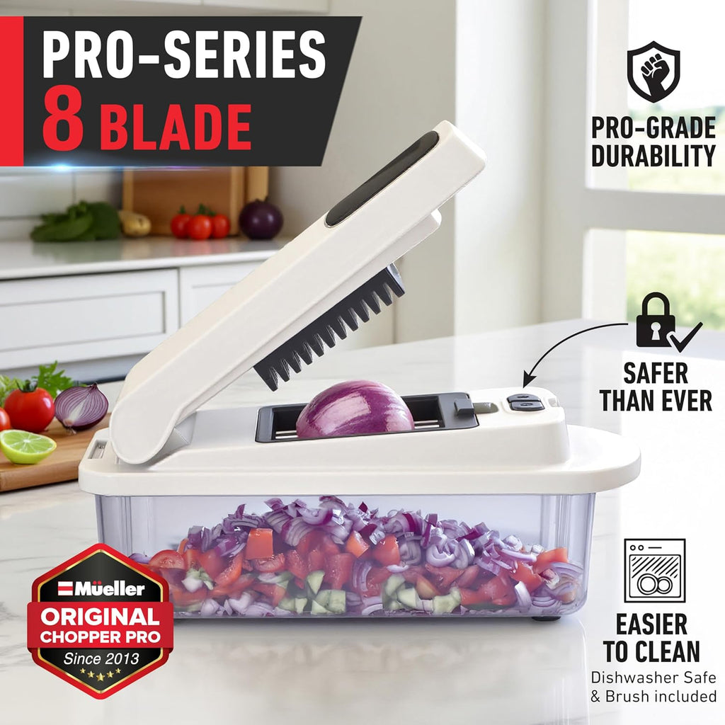the Real Original Pro Vegetable Chopper & Mandoline Slicer, 10-In-1