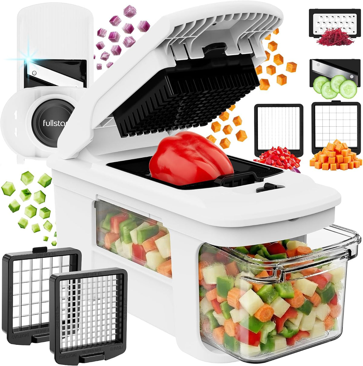 Pro XL Vegetable Chopper & Mandoline Slicer, All-In-1 Kitchen Tool