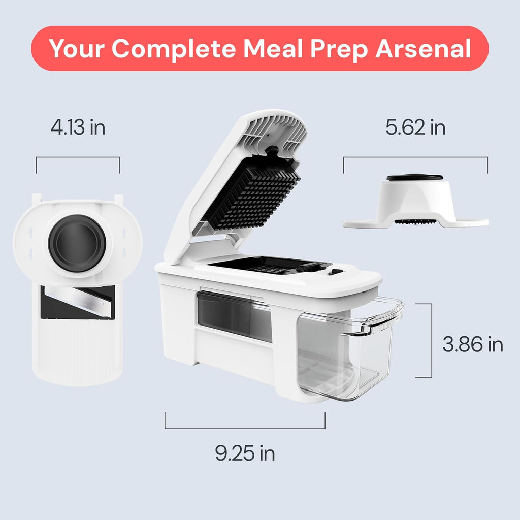 Pro XL Vegetable Chopper & Mandoline Slicer, All-In-1 Kitchen Tool
