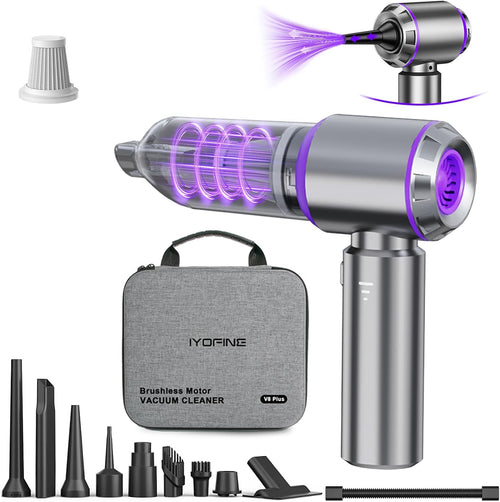 Vacuum/Air Duster Super Power Mini Car Vacuum Cleaner 4-In-1 Air Blower Gun