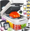 the Real Original Pro Vegetable Chopper & Mandoline Slicer, 10-In-1
