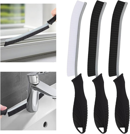 3Pcs Hard Bristle Crevice Cleaning Brush-Thin Grout Scrub Brush