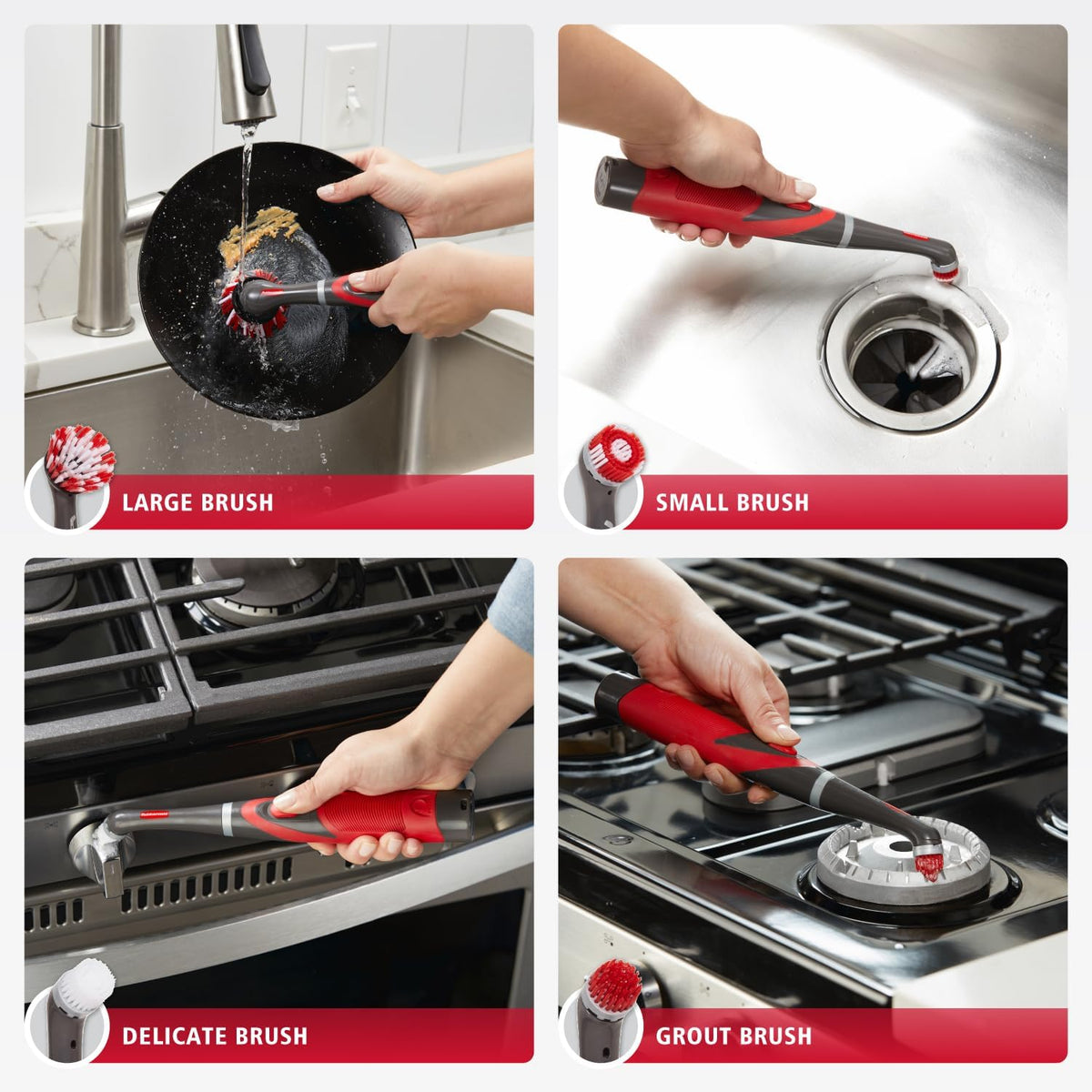 Rubbermaid Reveal Detail Scrubber · 18-Piece Kit
