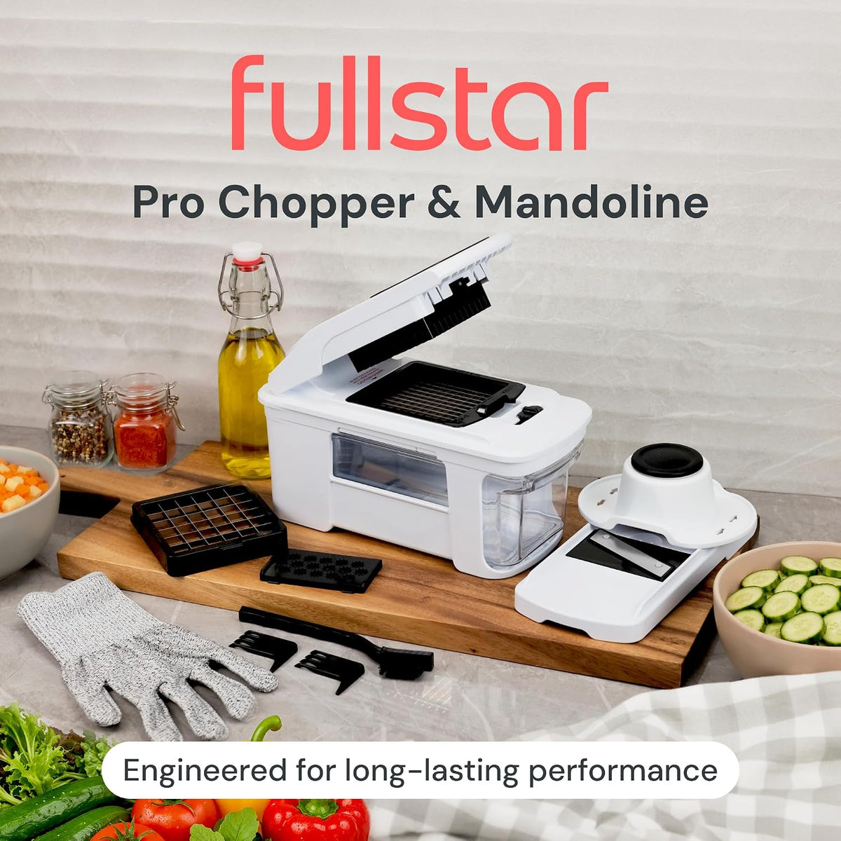 Pro XL Vegetable Chopper & Mandoline Slicer, All-In-1 Kitchen Tool